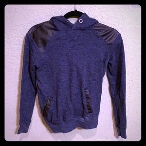 Garage Hoodie w/ Leather Trim 🌺